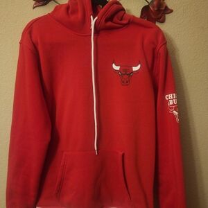 NBA  Red Hoodie with Bulls Logo